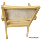 BELVIL RECYCLED ELM/ RATTAN CHAIR HAMPTON ARMCHAIR IN NATURAL - MyChocolateWood