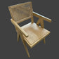 BELVIL RECYCLED ELM/RATTAN CHAIR HAMPTON ARMCHAIR IN RUBBED DOWN BLACK - MyChocolateWood