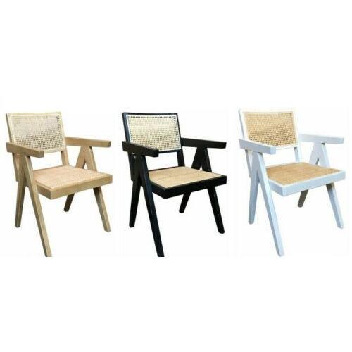 BELVIL RECYCLED ELM/ RATTAN CHAIR HAMPTON ARMCHAIR IN RUBBED DOWN WHITE - FLOOR STOCK CLEARANCE - MyChocolateWood