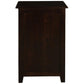 BENEDICT SOLID MAHOGANY TIMBER BEDSIDE TABLE WITH 1 DRAWER & 1 SHELF IN CHOCOLATE - MyChocolateWood