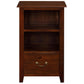 BENEDICT SOLID MAHOGANY TIMBER BEDSIDE TABLE WITH 1 DRAWER & 1 SHELF IN MAHOGANY - MyChocolateWood