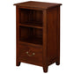 BENEDICT SOLID MAHOGANY TIMBER BEDSIDE TABLE WITH 1 DRAWER & 1 SHELF IN MAHOGANY - MyChocolateWood