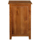 BENEDICT SOLID MAHOGANY TIMBER BEDSIDE TABLE WITH 3 DRAWERS IN LIGHT PECAN - MyChocolateWood
