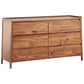 BENTLEIGH 6 DRAWER DRESSER IN BLACKWOOD TIMBER - MyChocolateWood
