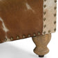 BENZI HANDMADE COW HIDE & GENUINE LEATHER ARMCHAIR EASY CHAIR LOUNGE CHAIR - MyChocolateWood