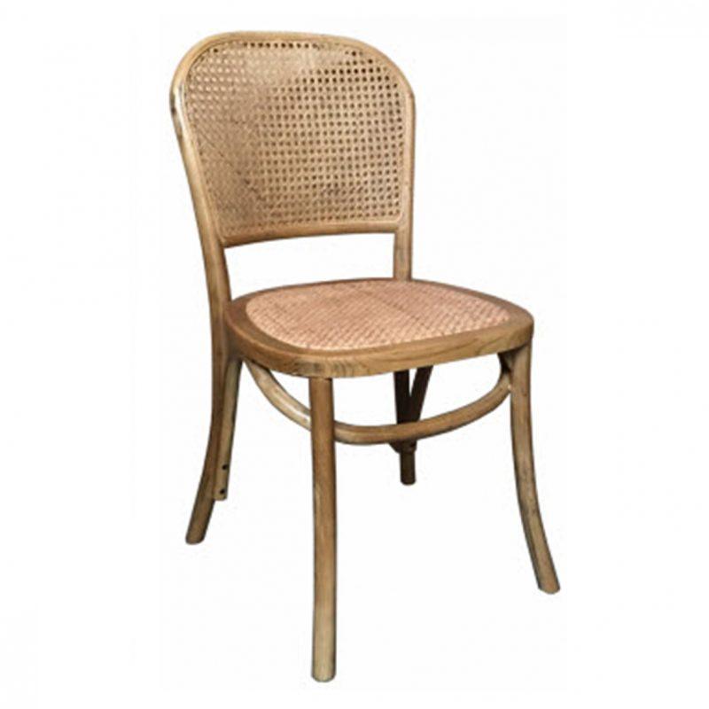BERMUDA DINING CHAIR RECYCLED ELM IN NATURAL COLOUR - MyChocolateWood