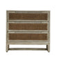 BERMUDA HAMPTONS MANGO WOOD & RATTAN TALLBOY 3-DRAWER CHEST RUSTIC GREYWASH - MyChocolateWood