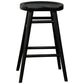 BERONA SOLID MAHOGANY COUNTER STOOL BLACK - MyChocolateWood