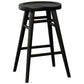 BERONA SOLID MAHOGANY COUNTER STOOL BLACK - MyChocolateWood
