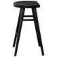 BERONA SOLID MAHOGANY COUNTER STOOL BLACK - MyChocolateWood