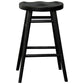 BERONA SOLID MAHOGANY COUNTER STOOL BLACK - MyChocolateWood