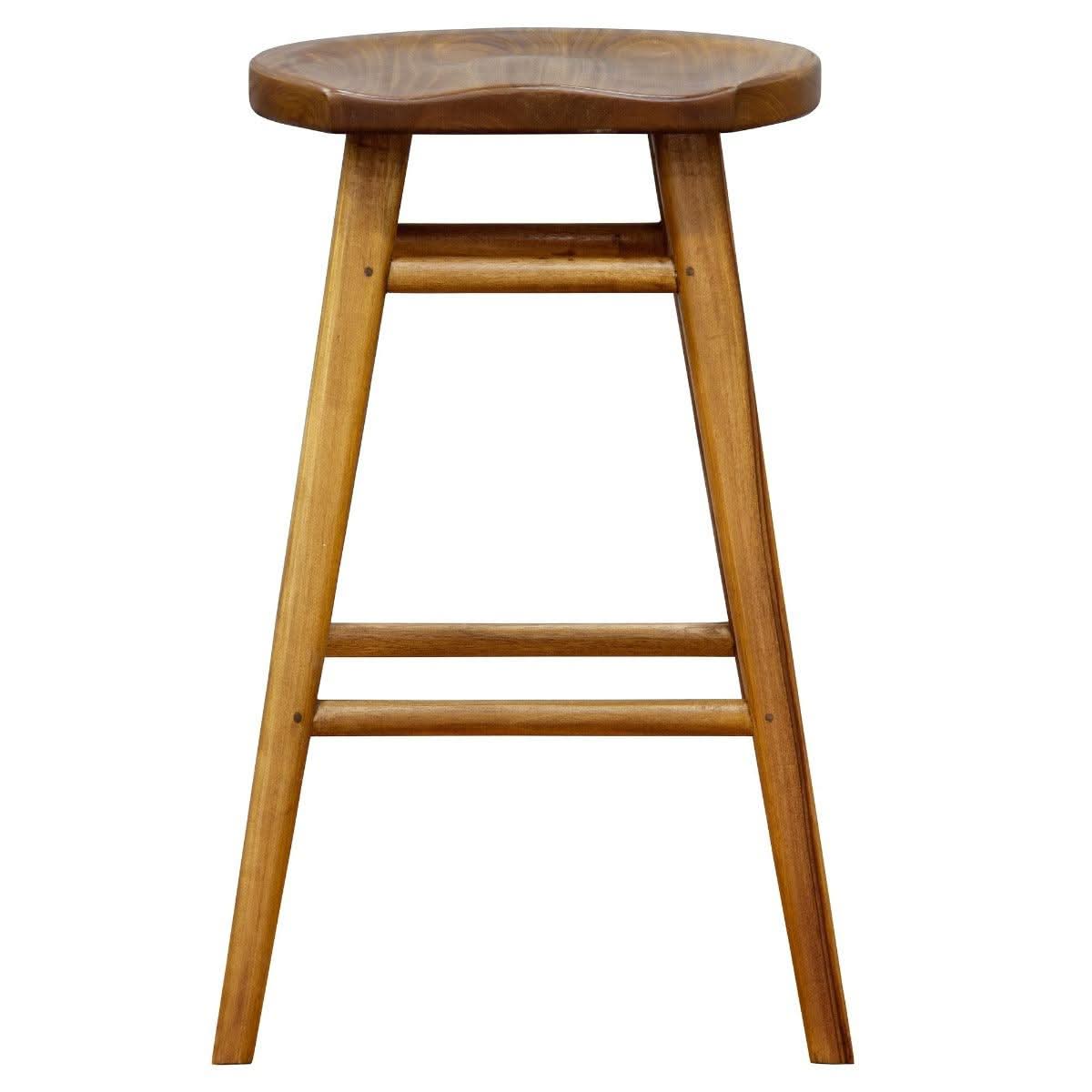 BERONA SOLID MAHOGANY COUNTER STOOL CARAMEL - MyChocolateWood