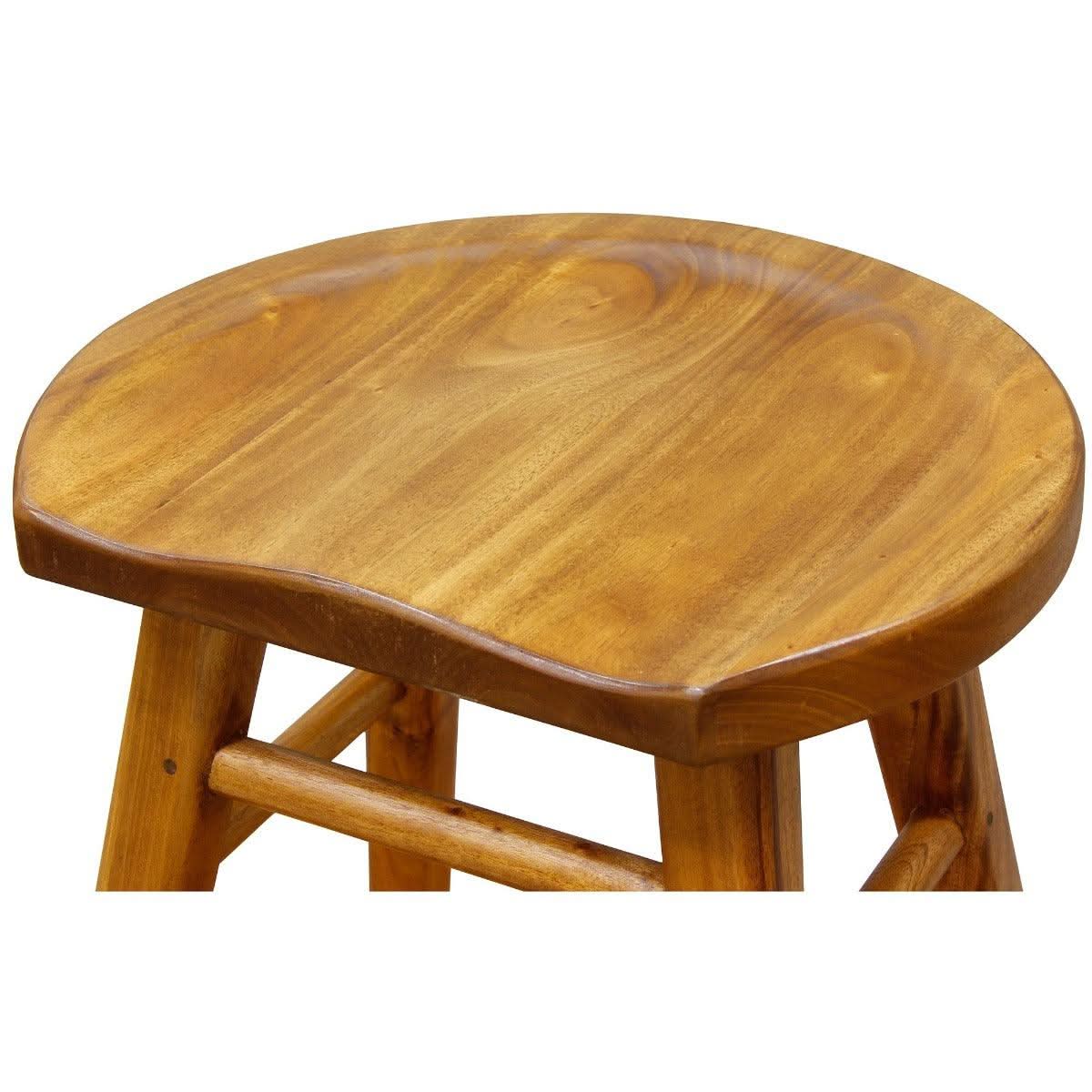 BERONA SOLID MAHOGANY COUNTER STOOL CARAMEL - MyChocolateWood