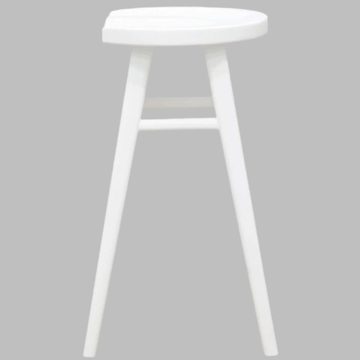 BERONA SOLID MAHOGANY COUNTER STOOL WHITE - MyChocolateWood