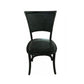 BERRY PROVINCIAL RUSTIC DINING CHAIR IN BLACK - MyChocolateWood