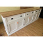 BERTRAM 5 PIECE BUFFET & HUTCH CUSTOM MADE TO ORDER WHITE PAINTED MDF & TASSIE OAK - MyChocolateWood