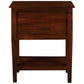 BIRKDALE 3 DRAWER SIDE TABLE/WITH SHELF IN SOLID MAHOGANY- MAHOGANY - MyChocolateWood