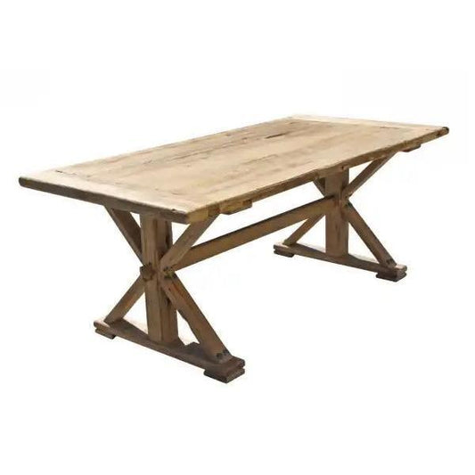 BORDEAUX DINING TABLE IN RECLAIMED ELM 198CM - MyChocolateWood
