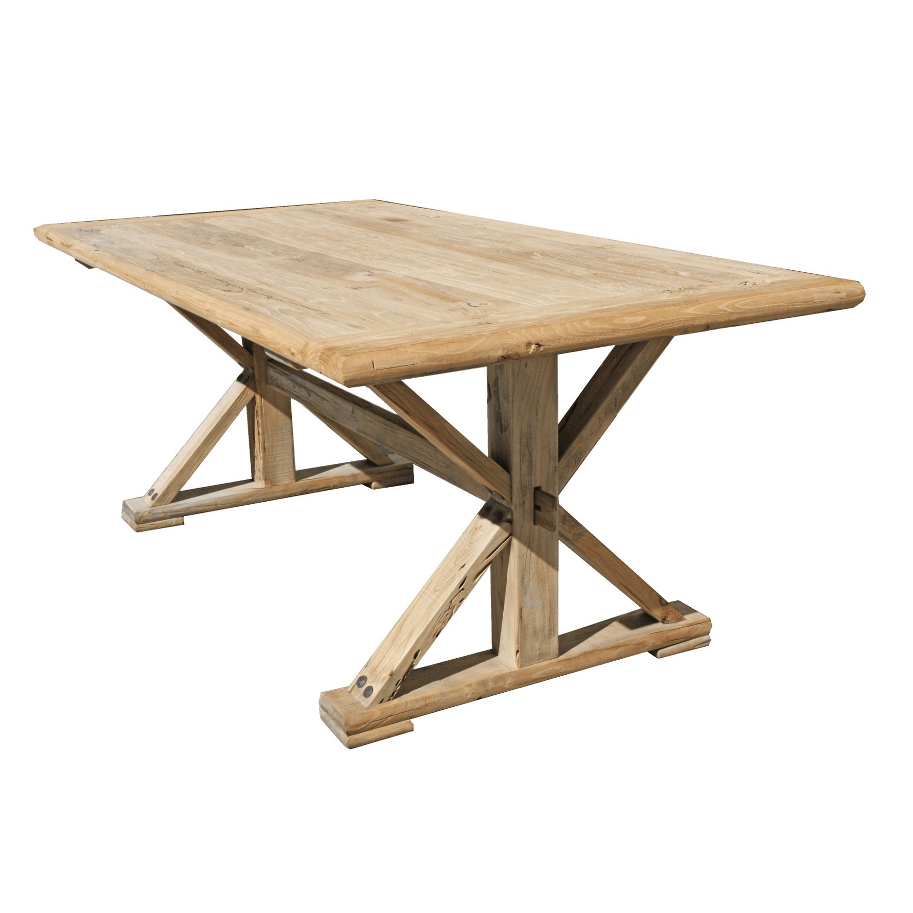 BORDEAUX DINING TABLE IN RECLAIMED ELM 240CM - MyChocolateWood