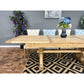 BORDEAUX EXTENSION DINING TABLE IN RECLAIMED ELM - MyChocolateWood