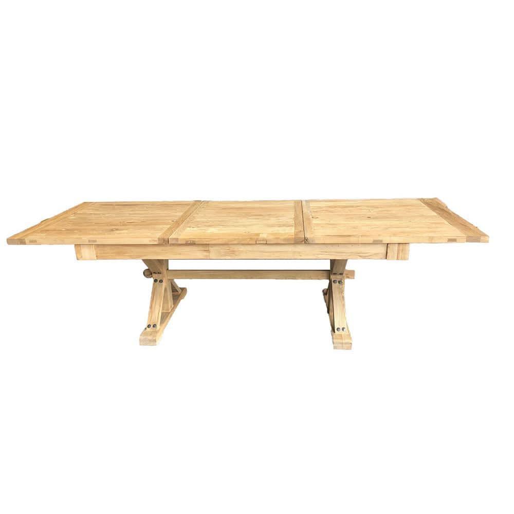 BORDEAUX EXTENSION DINING TABLE IN RECLAIMED ELM - MyChocolateWood