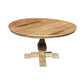 BORDEAUX ROUND DINING TABLE IN RECLAIMED ELM 140CM DIAMETER - MyChocolateWood