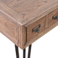 BOSWORTH OLD ELM PHARMACY  HOME OFFICE DESK BLACK & NATURAL - MyChocolateWood