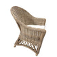 BRONSON KUBU GREY RATTAN LOUNGE CHAIR ACCENT CHAIR/ ARMCHAIR W/CUSHION - MyChocolateWood