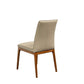 BUNGARRA BUFFALO LEATHER DINING CHAIR IN LIGHT MOCHA - MyChocolateWood
