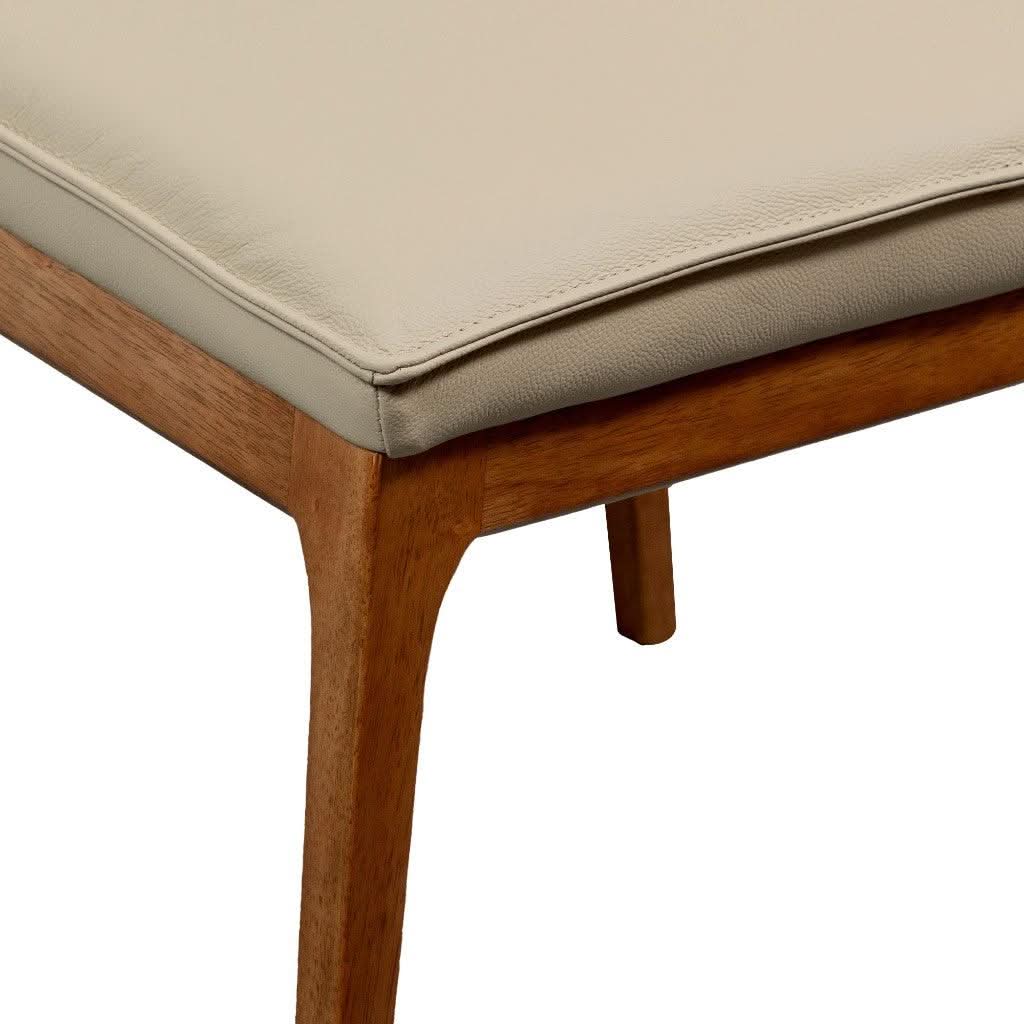 BUNGARRA BUFFALO LEATHER DINING CHAIR IN LIGHT MOCHA - MyChocolateWood