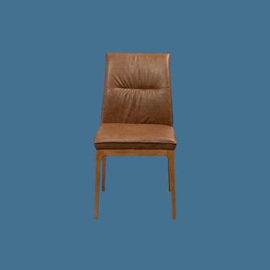 BUNGARRA BUFFALO LEATHER DINING CHAIR IN TOFFEE - MyChocolateWood