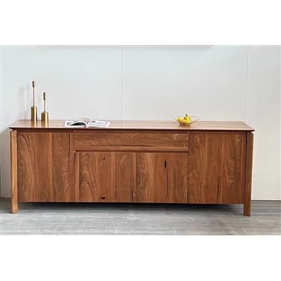 BUNGARRA MARI WOOD BUFFET/SIDEBOARD 4 DOORS 1 DRAWER - NATURAL - MyChocolateWood