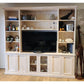 BURLINGTON 2 PIECE WALL UNIT TV ENTERTAINMENT CENTRE BOOKCASE/BOOKSHELF - MyChocolateWood