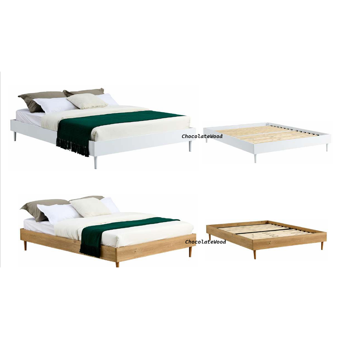 BUXTON  KING SINGLE BED NATURAL