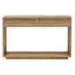 CARDEW SOLD WHITE CEDAR TIMBER CONSOLE TABLE/HALL TABLE 2 DRAWERS IN NATURAL - MyChocolateWood