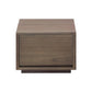 CARDEW SOLID WHITE CEDAR (MINDI WOOD) TIMBER LOW BEDSIDE TABLE 1 DRAWER IN LATTE - MyChocolateWood