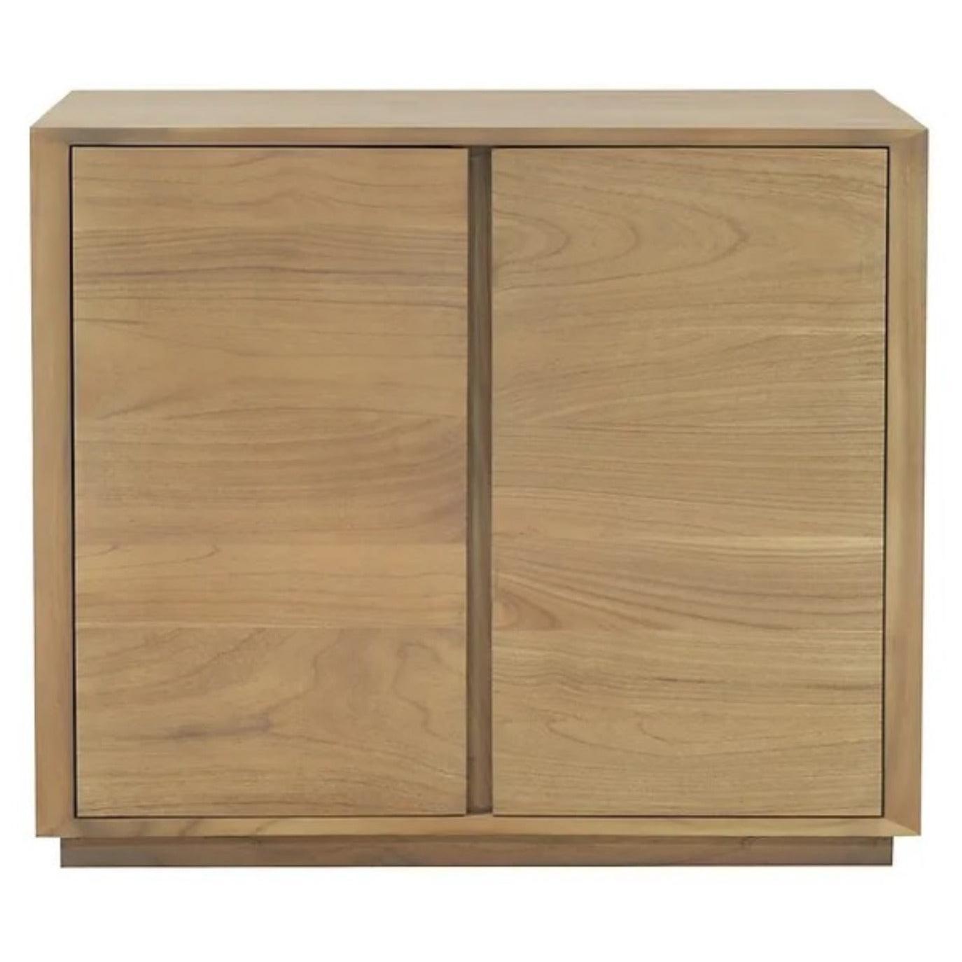 CARDEW SOLID WHITE CEDAR TIMBER 2-DOOR BUFFET IN NATURAL 92CM - MyChocolateWood