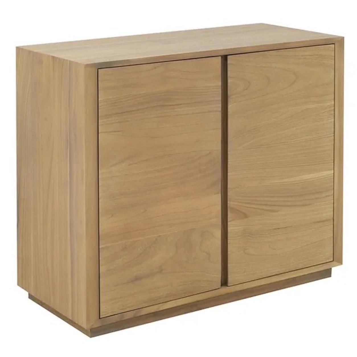 CARDEW SOLID WHITE CEDAR TIMBER 2-DOOR BUFFET IN NATURAL 92CM - MyChocolateWood