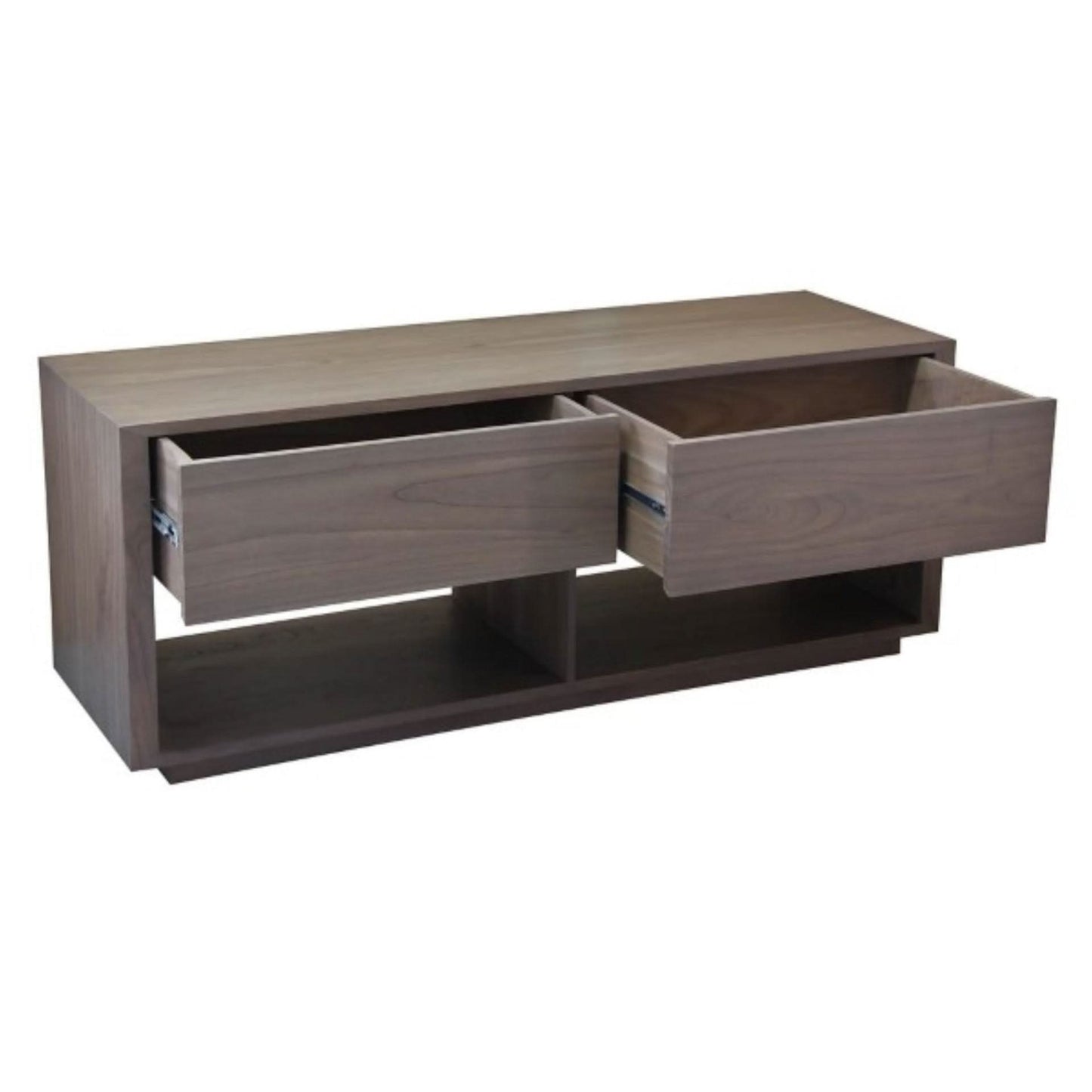 CARDEW SOLID WHITE CEDAR TIMBER 2 DRAWERS 140CM TV UNIT IN LATTE - MyChocolateWood