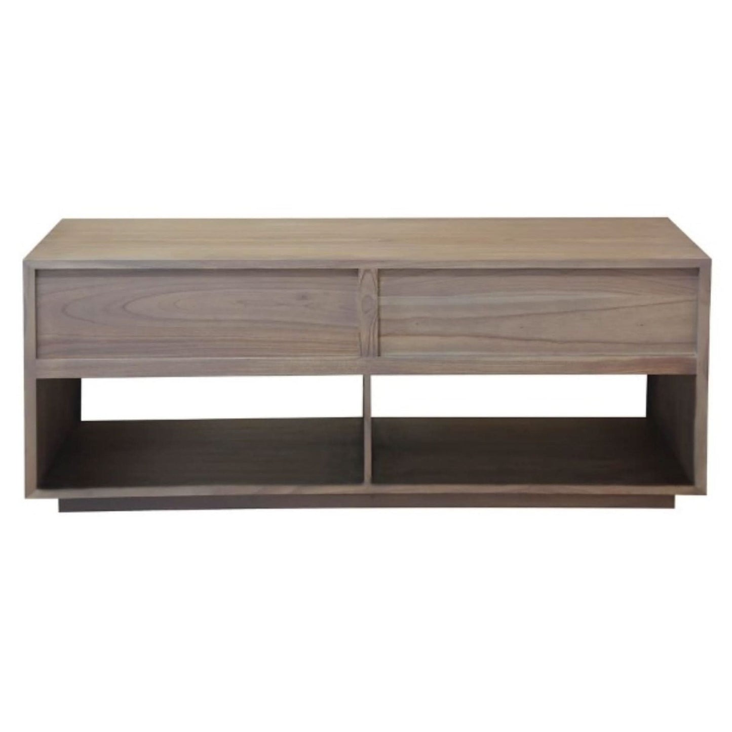 CARDEW SOLID WHITE CEDAR TIMBER 2 DRAWERS 140CM TV UNIT IN LATTE - MyChocolateWood