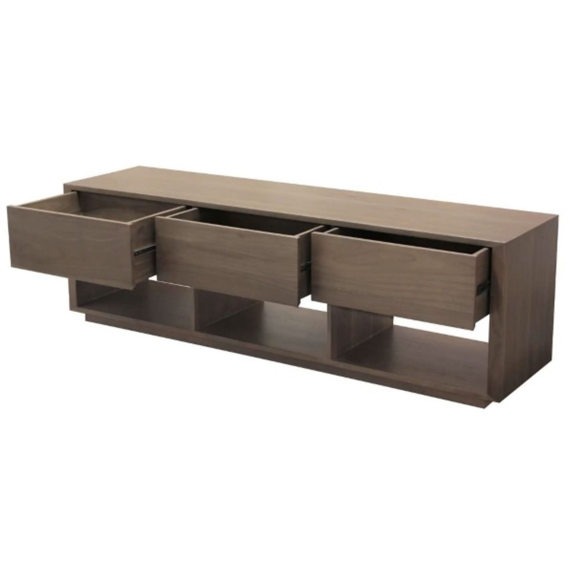 CARDEW SOLID WHITE CEDAR TIMBER 3 DRAWERS 180CM TV UNIT IN LATTE - MyChocolateWood