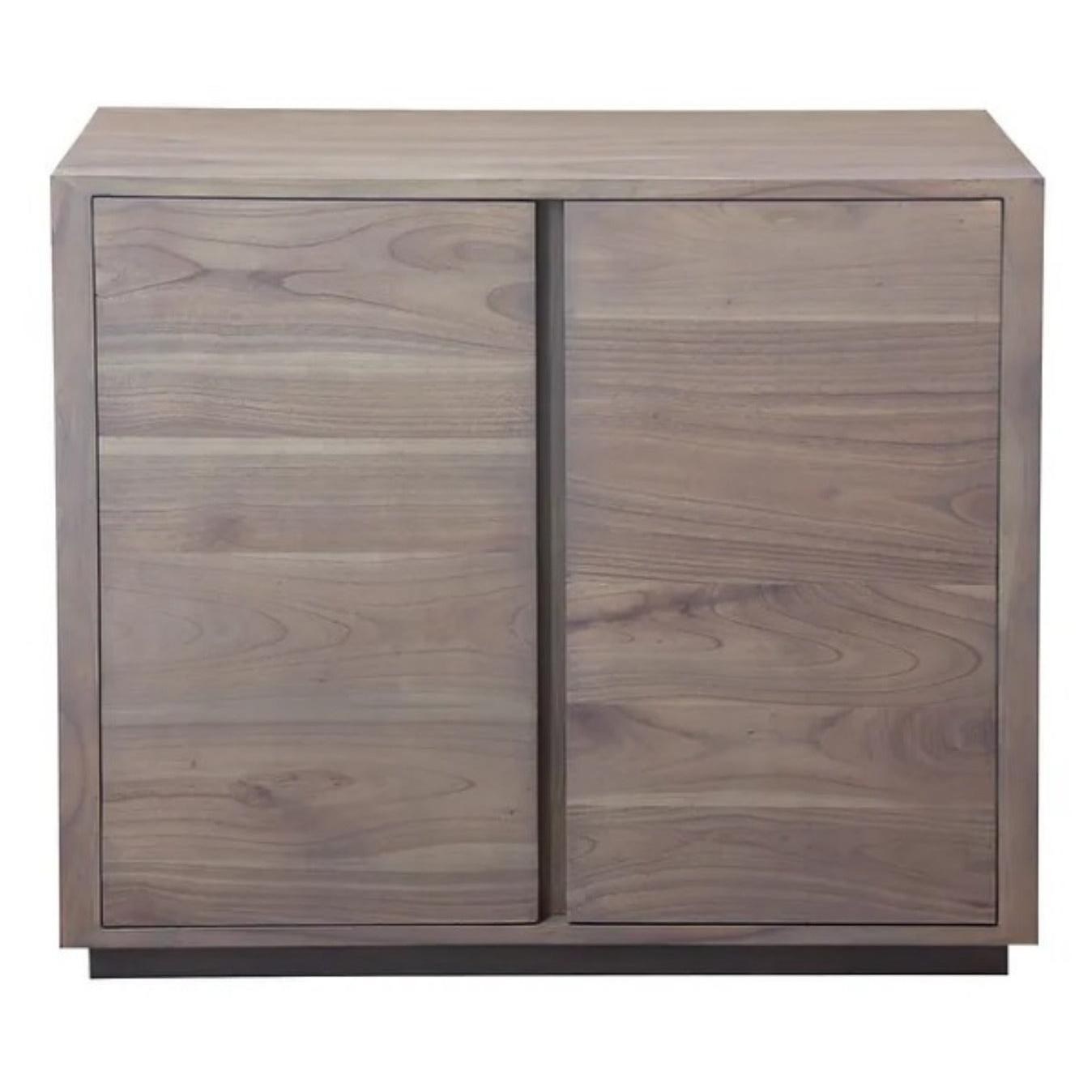 CARDEW SOLID WHITE CEDAR TIMBER BUFFET/SIDEBOARD 2 DOORS IN LATTE 92CM - MyChocolateWood