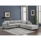 CARLSON LOUNGE - FABRIC 5-SEATER WITH STORAGE OTTOMAN GREY - MyChocolateWood