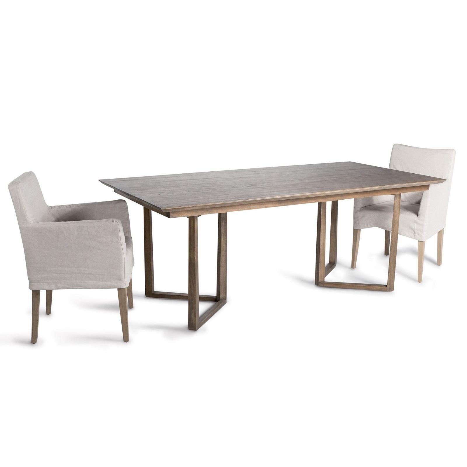 CARMEL AUSTRALIAN CUSTOM-MADE DINING TABLE IN TASSIE OAK - MyChocolateWood