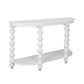 CAROLYN MINDI WOOD CONSOLE TABLE IN SOLID WHITE - MyChocolateWood