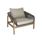CARRERA ACACIA WOOD & ROPE SINGLE SEATER ARMCHAIR - MyChocolateWood