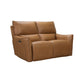 CARRERA LEATHER 2-SEATER DUAL MOTOR ELECTRIC RECLINER  SOFA TAN - MyChocolateWood