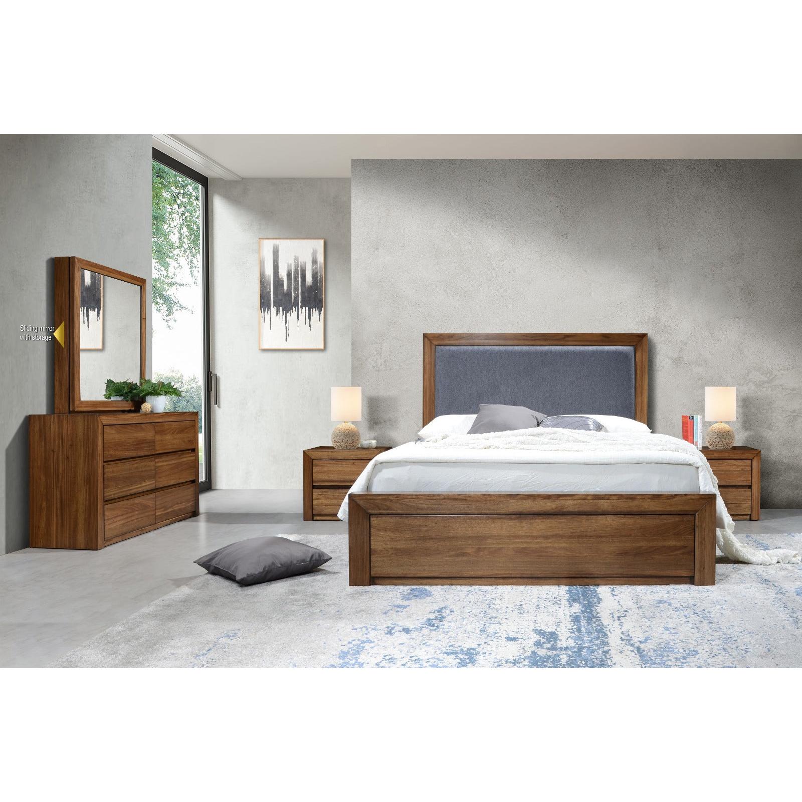 CARTAGENA 4-PIECE QUEEN BEDROOM SUITE - PEBBLE - MyChocolateWood