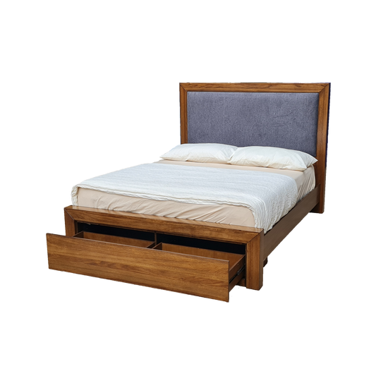 CARTAGENA 4-PIECE QUEEN BEDROOM SUITE - PEBBLE - MyChocolateWood