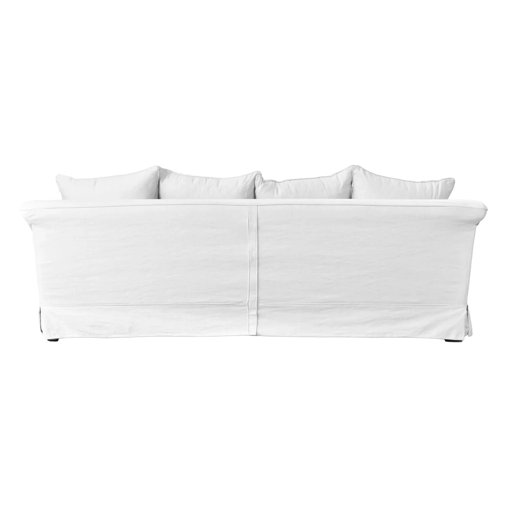CASPIAN 3.5-SEATER SLIPCOVER HAMPTONS STYLE SOFA IN CLOUD - MyChocolateWood